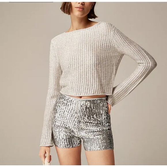 J.Crew Collection sequin mini short - Picture 1 of 15